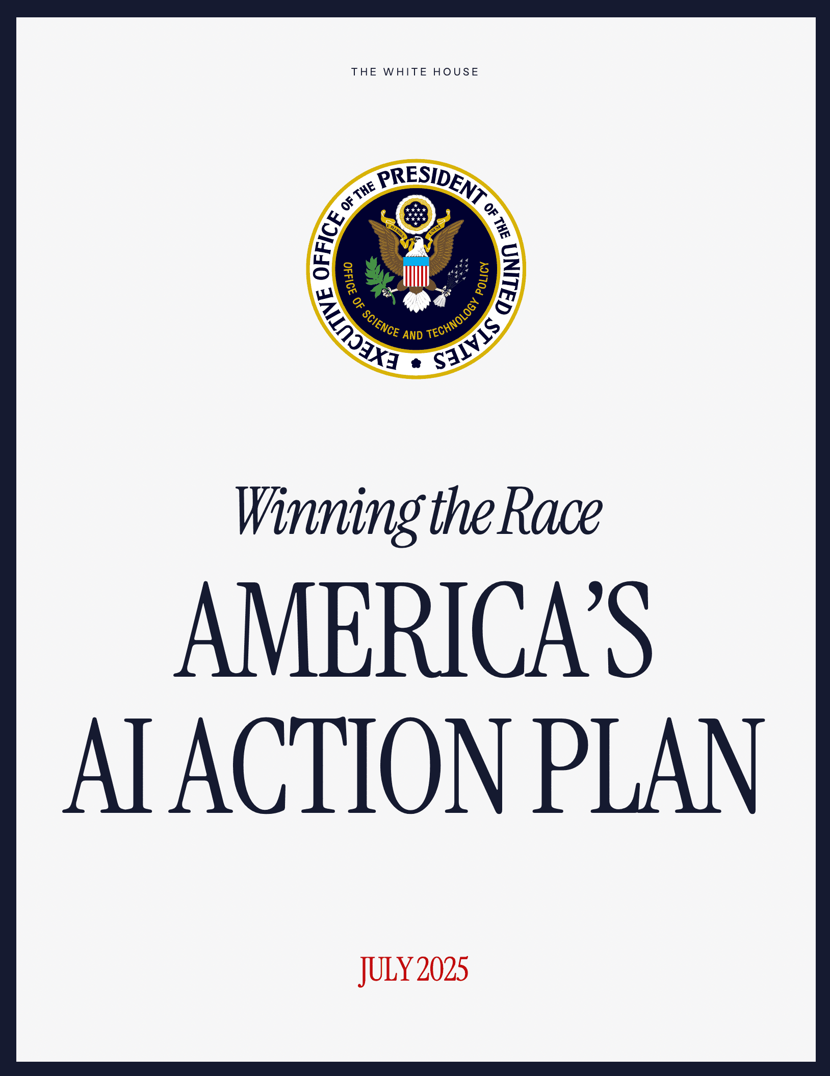 America's AI Action Plan — July 2025